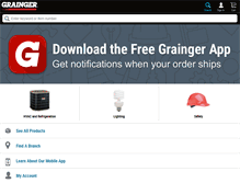 Tablet Screenshot of m.grainger.com
